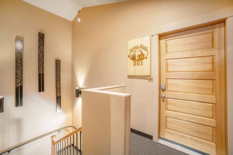 201 is on the second floor, accessible by stairs