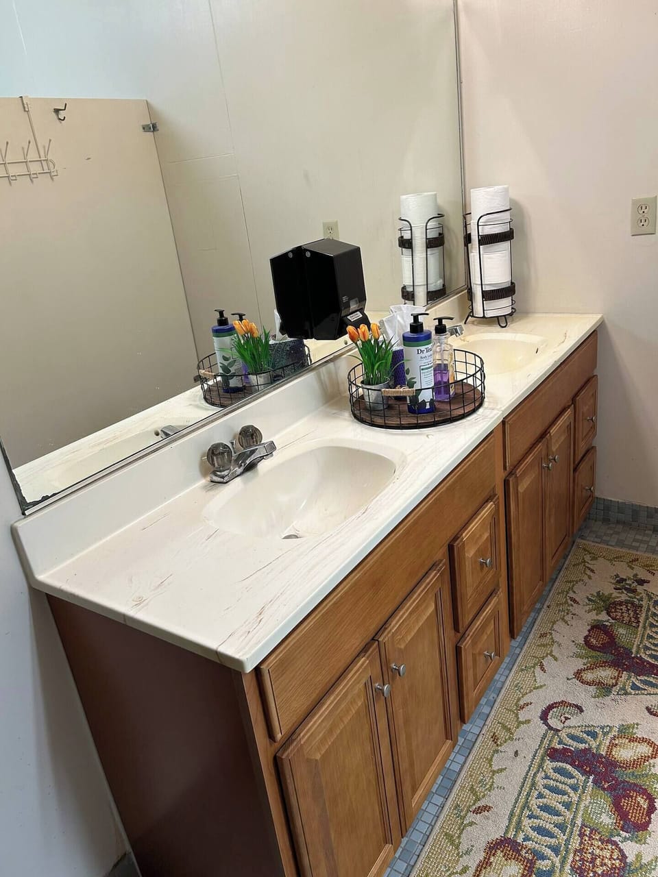 One of two bathrooms