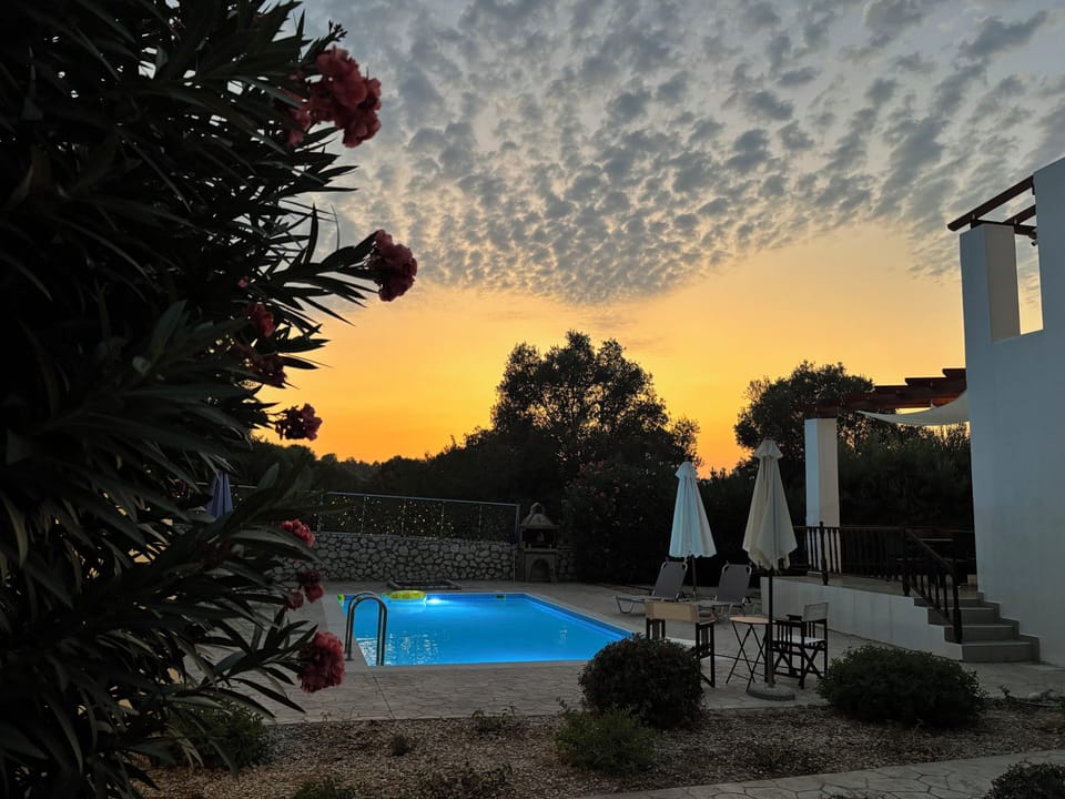 Sunset.