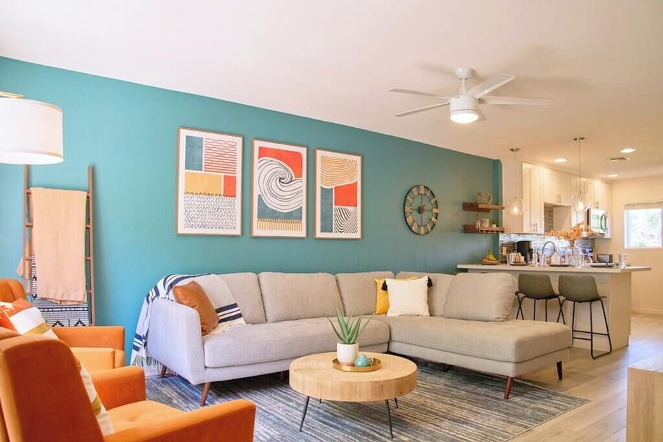 Enjoy time with family and friends in the spacious living room