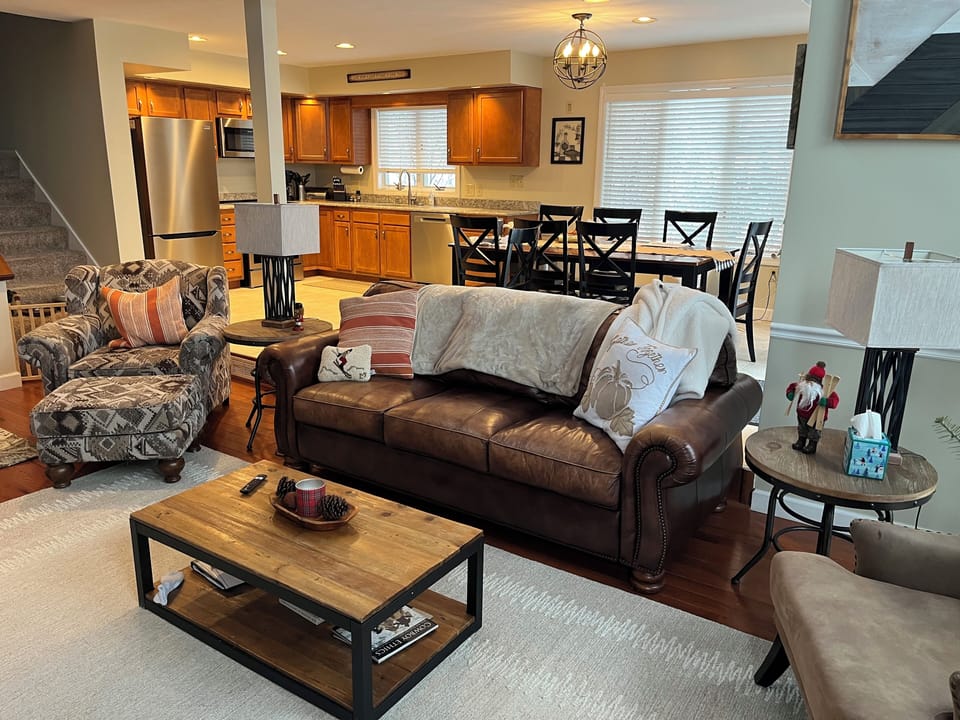 Great family area around the fireplace