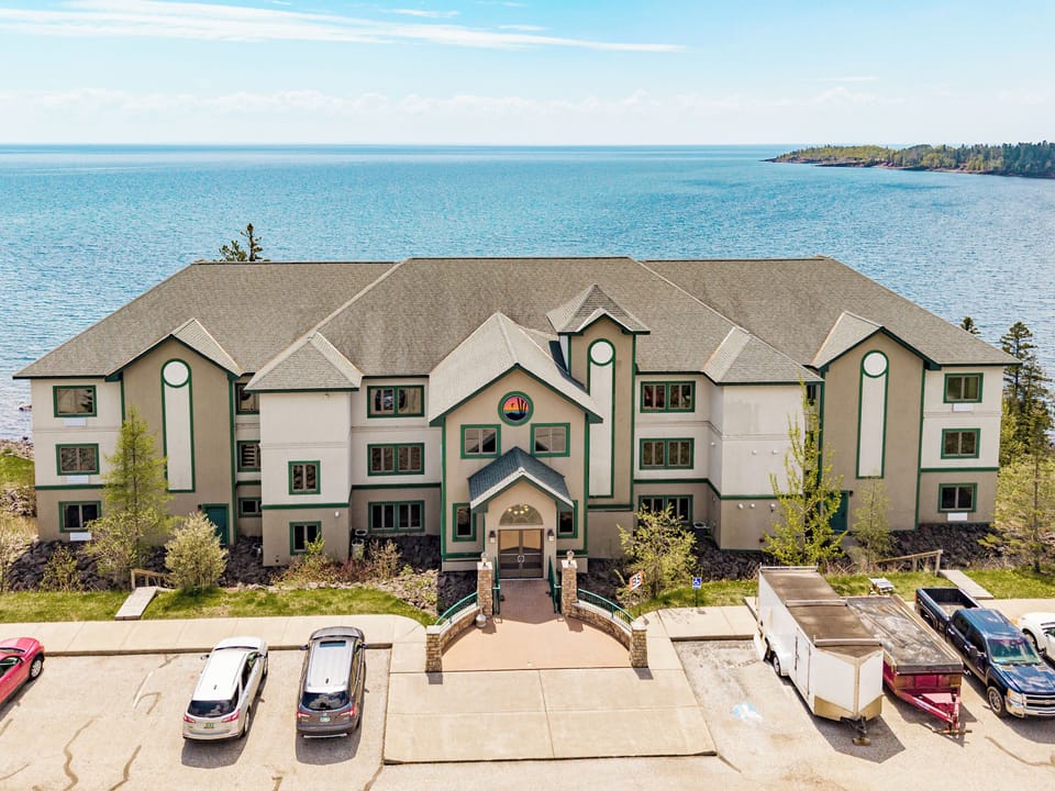 Aerial view of beautiful building