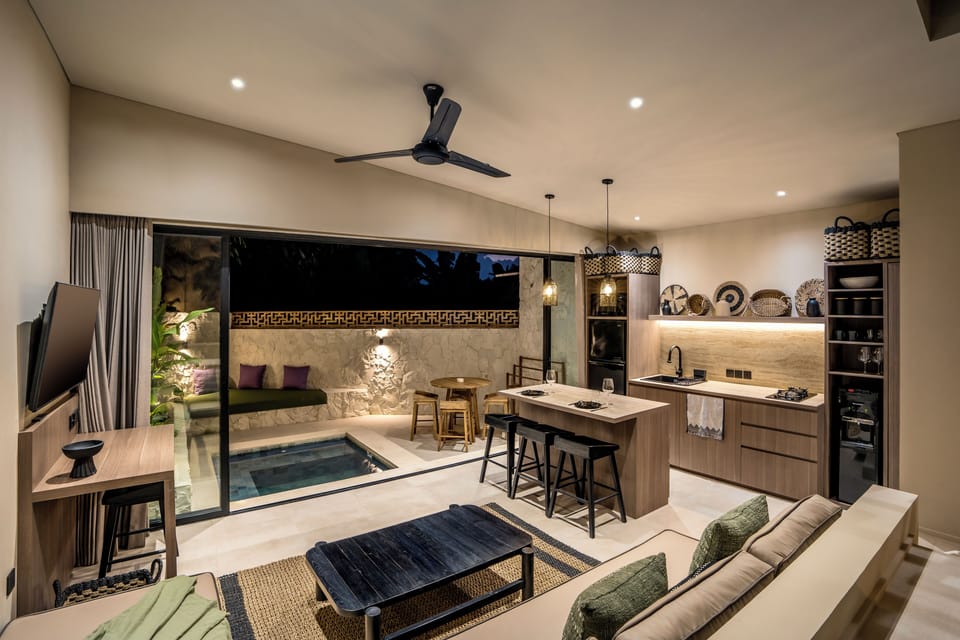 Deluxe Villa, 1 Bedroom, Non Smoking | Living area | 32-inch Smart TV with digital channels