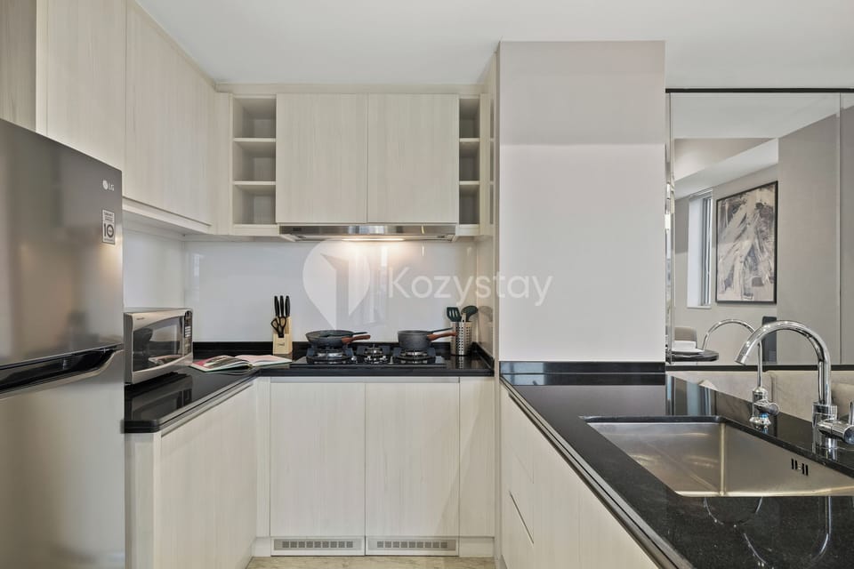 Apartment, 2 Bedrooms, City View | Private kitchen | Full-size fridge, microwave, stovetop, rice cooker