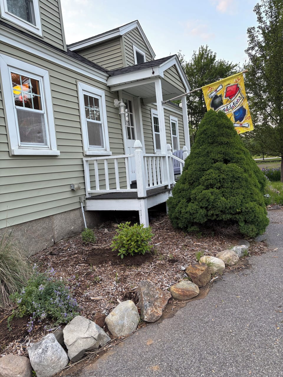 Main entrance for The Schoolhouse Loft by the Sea