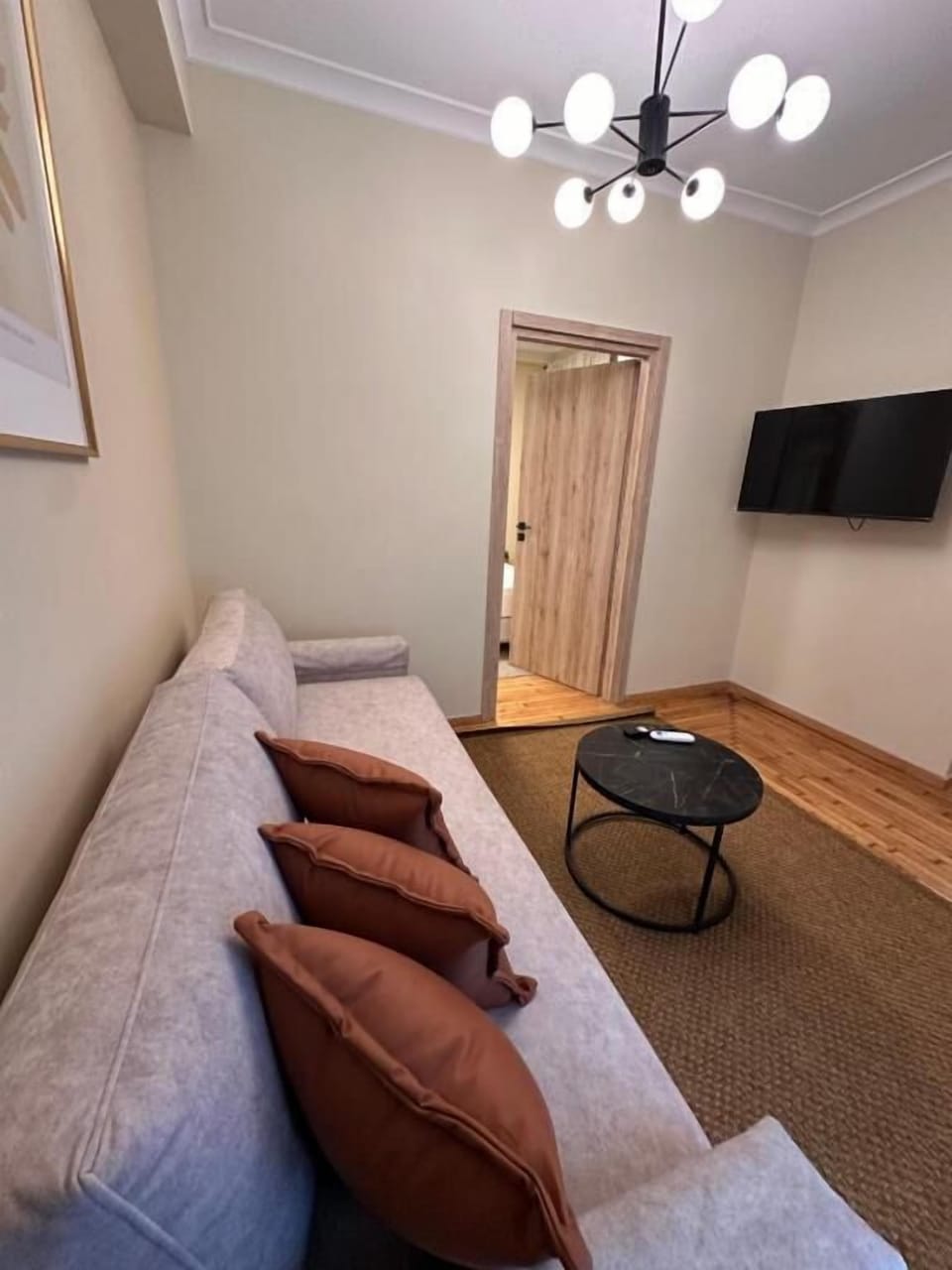 Deluxe Apartment, Balcony, Courtyard View | Living area | Flat-screen TV