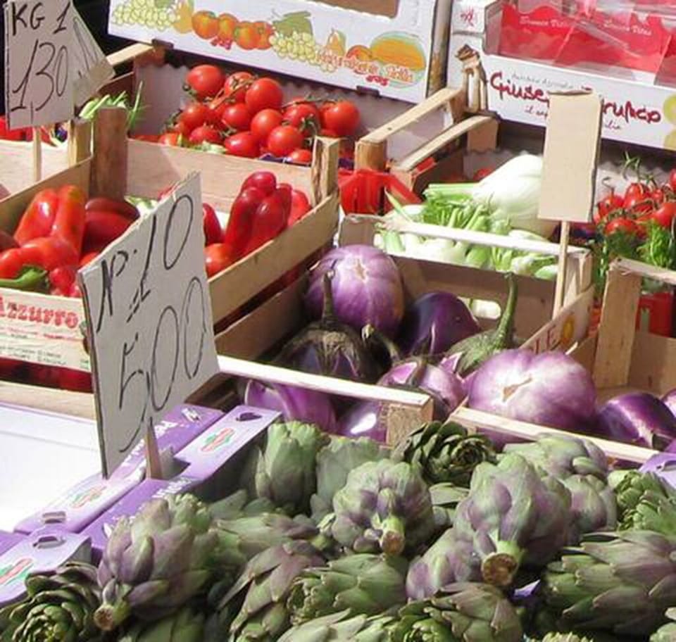 'Il mercatino', a weekly public market within easy walking distance of the Villa