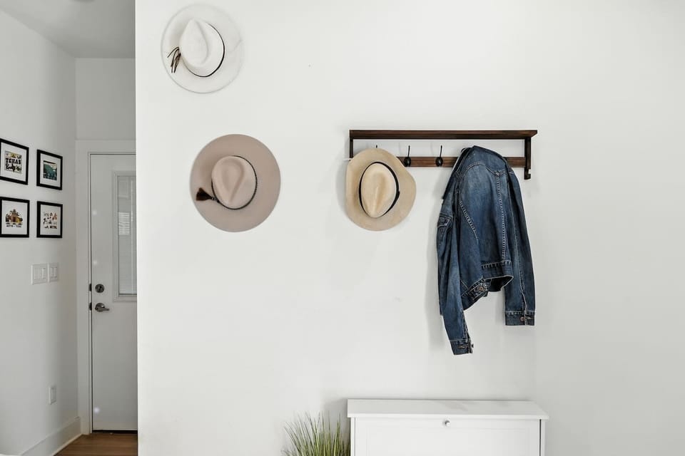 artist's home with original paint and photography