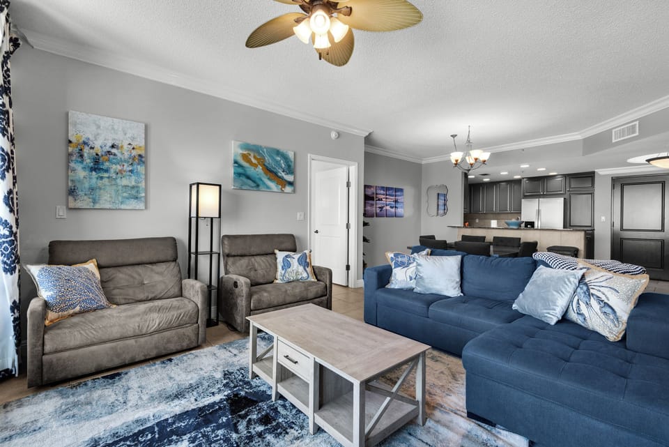 Plenty of living room seating
