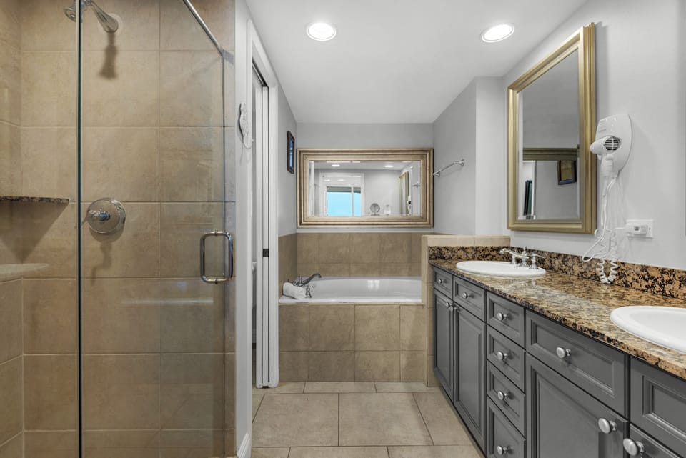 Primary ensuite bathroom with walk-in shower