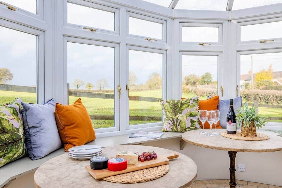 Conservatory, countryside views