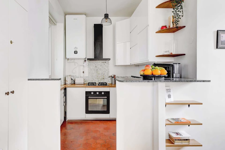 The kitchen 