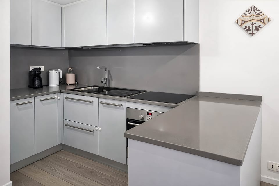 Apartment, 2 Bedrooms, Balcony, City View | Private kitchen | Electric kettle, toaster