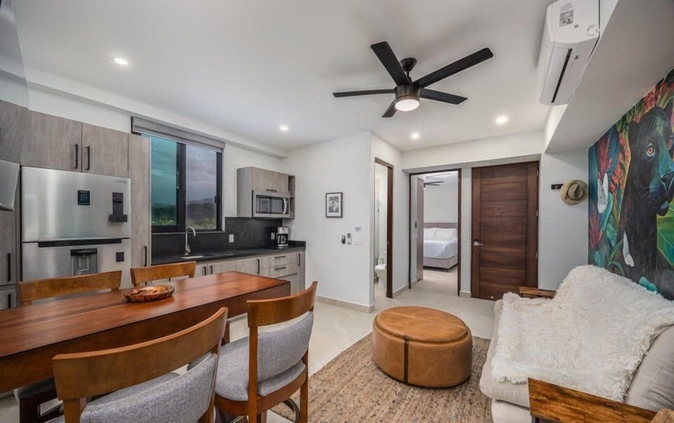 Deluxe Condo, Balcony, Partial Ocean View | Living area