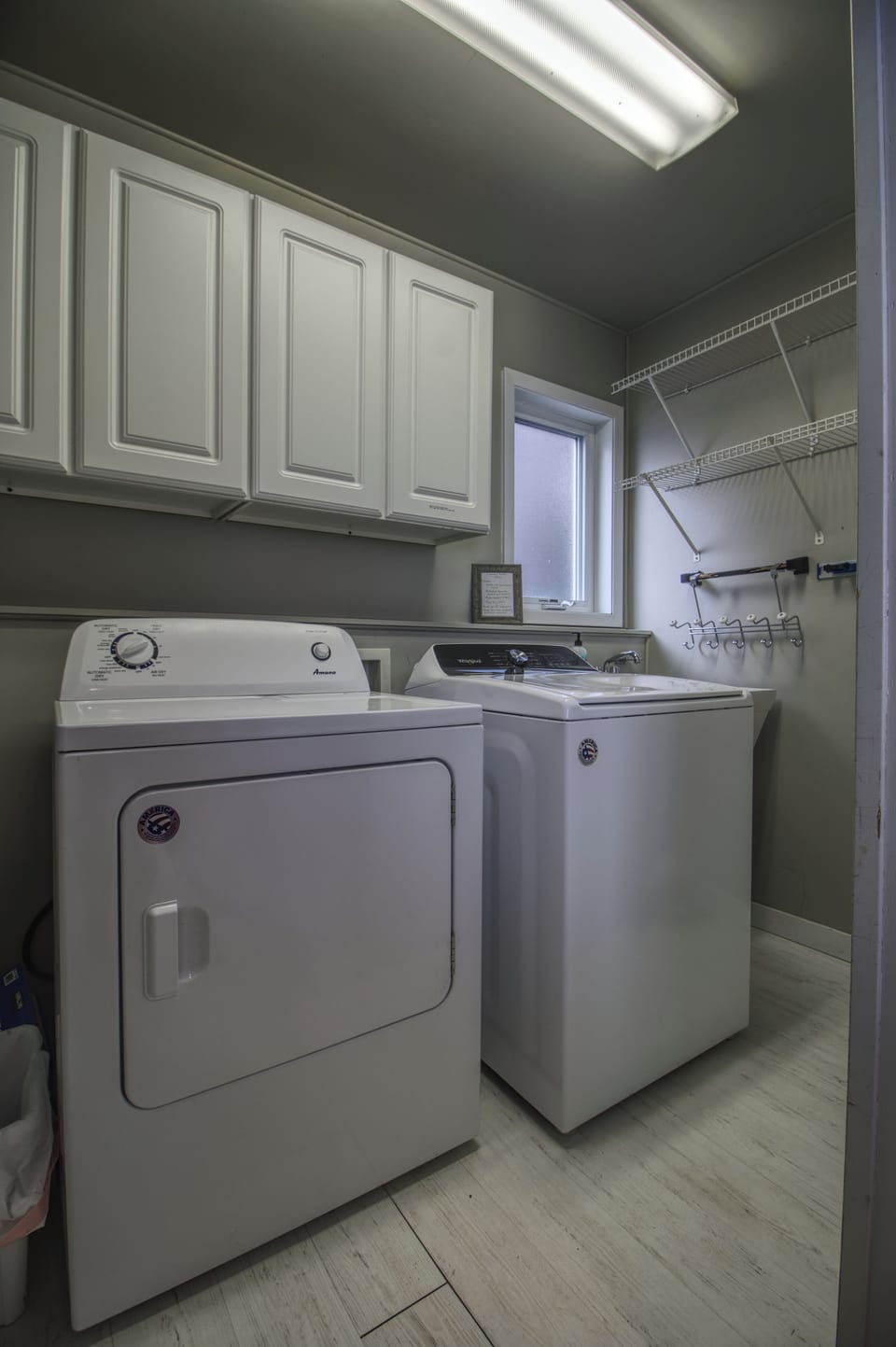 Laundry room to the left of the entry way
