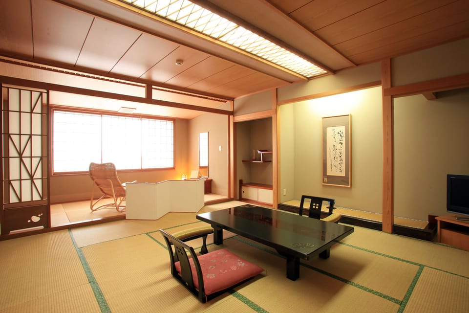 Japanese-Modern Suite with Hot Spring Bath, Non Smoking | Premium bedding, in-room safe, desk, blackout drapes