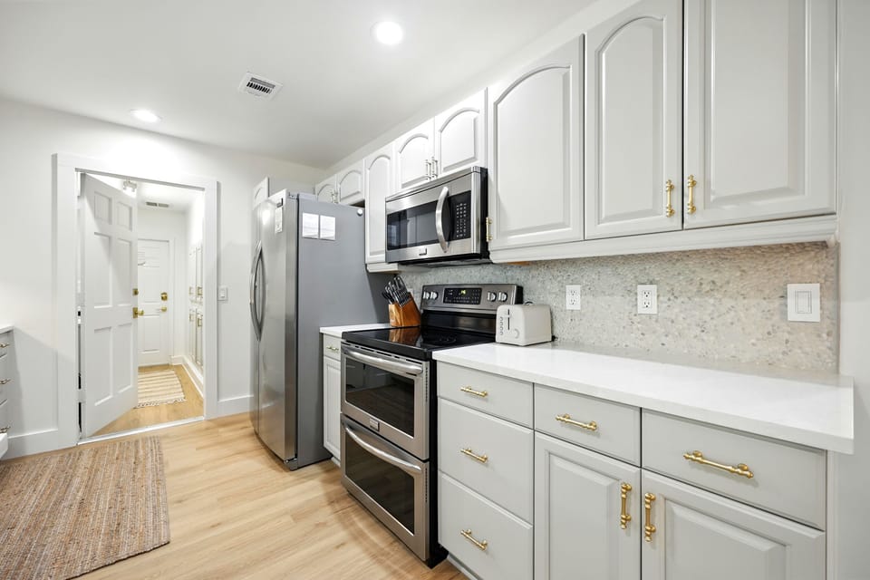 Fully stocked kitchen