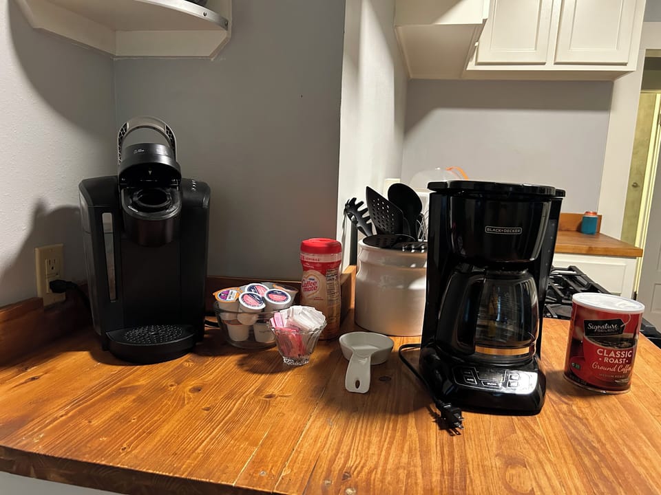 We have a coffee pot & a kureig