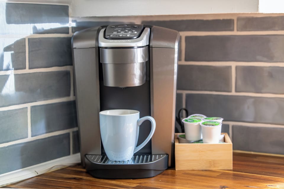 Single-serve coffee maker with pods to kickstart your mornings with ease.