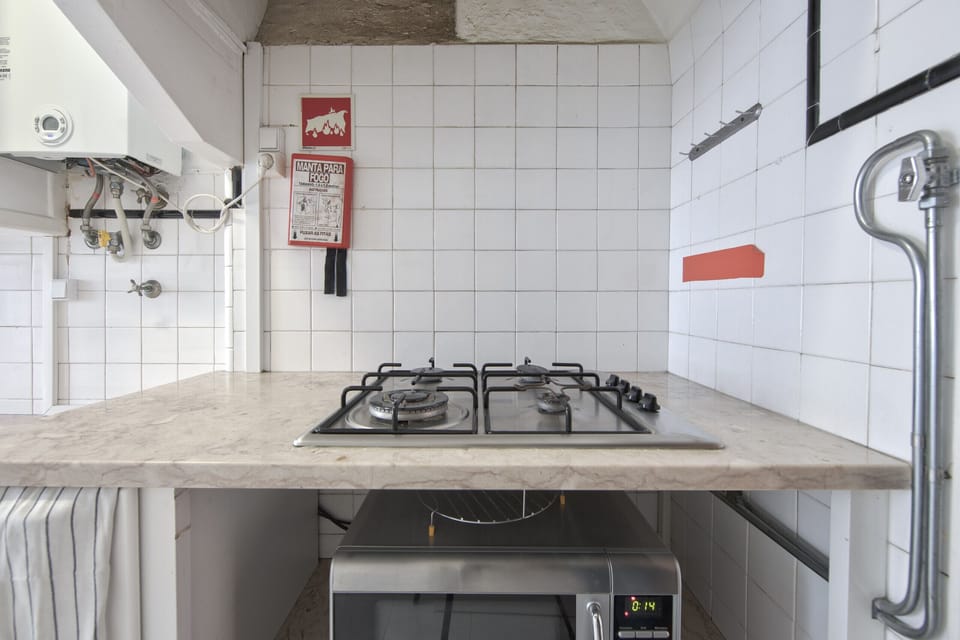 Microwave, oven, coffee/tea maker, toaster