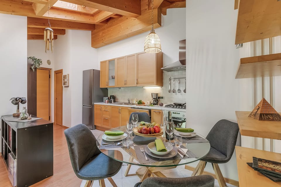 Family Apartment, Multiple Bedrooms (Torbole On the Moon) | Private kitchen | Fridge, oven, stovetop, dishwasher
