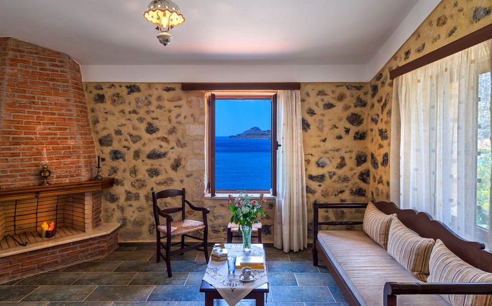 Apartment, 2 Bedrooms, Sea View | Living area