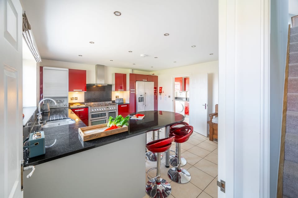 Ground floor: The kitchen is just off the entrance hallway