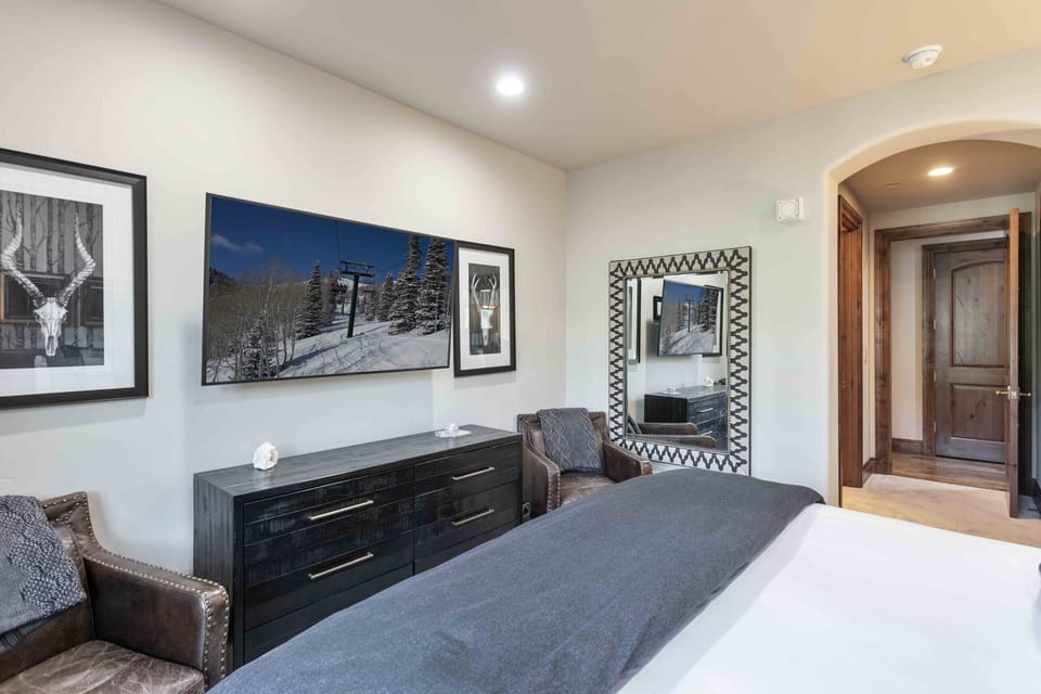 Indoors, Home Decor, Painting, Furniture, Bed
