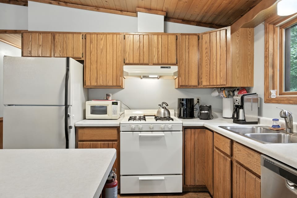 Indoors, Kitchen, Appliance, Refrigerator, Microwave