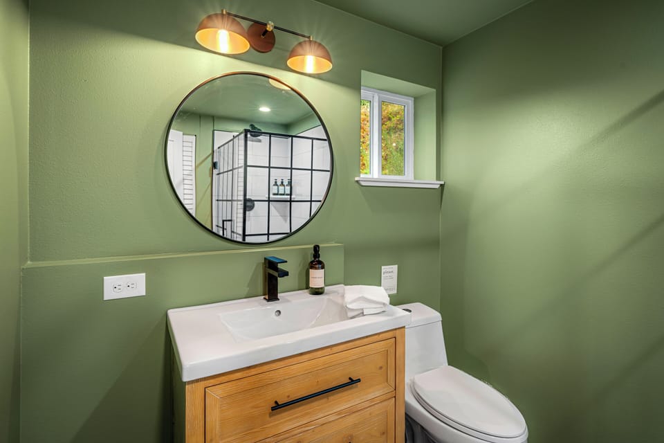Three-quarter bathroom located on the first floor.