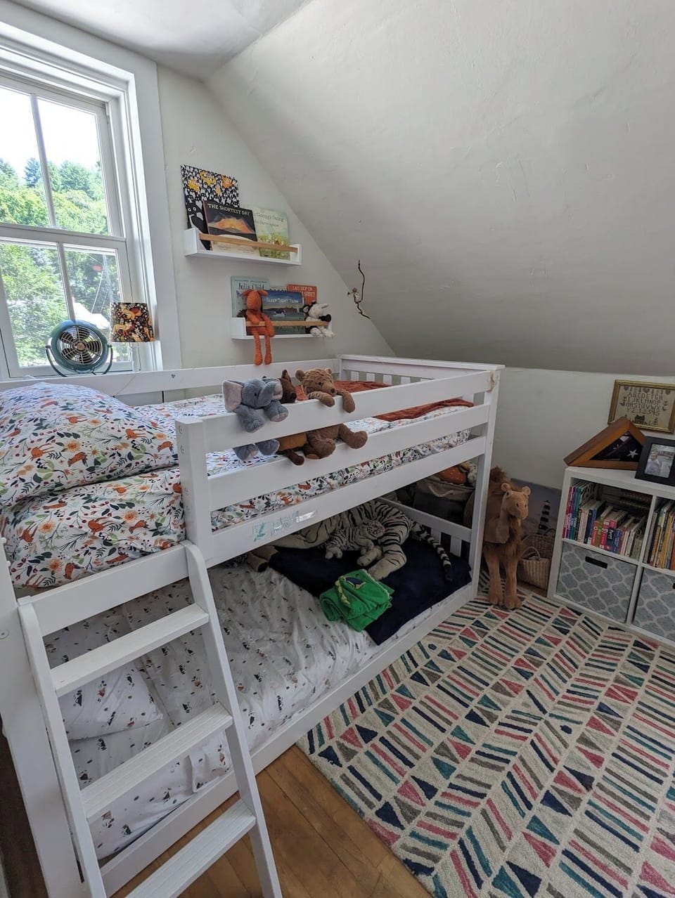 Child's room with bunk beds. 