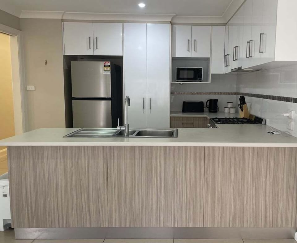 Open plan kitchen area.