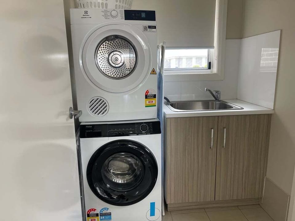 Washer and Dryer room.