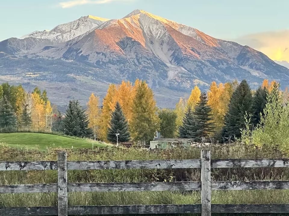 This is a photo of Mt Sopris taken less than 10 mins from house in Carbondale