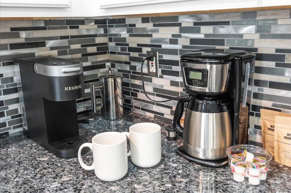 Coffee lovers, rejoice! We've got your coffee needs covered with both a Keurig and a drip coffee maker. Choose your brew and get ready to tackle the day!