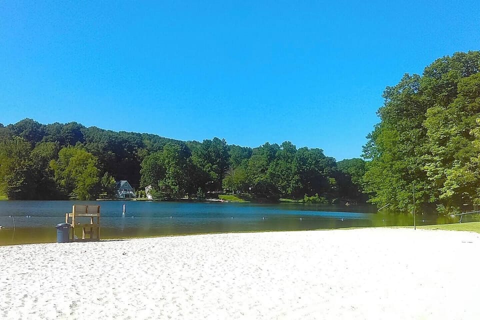Sand beach at the community lake!
