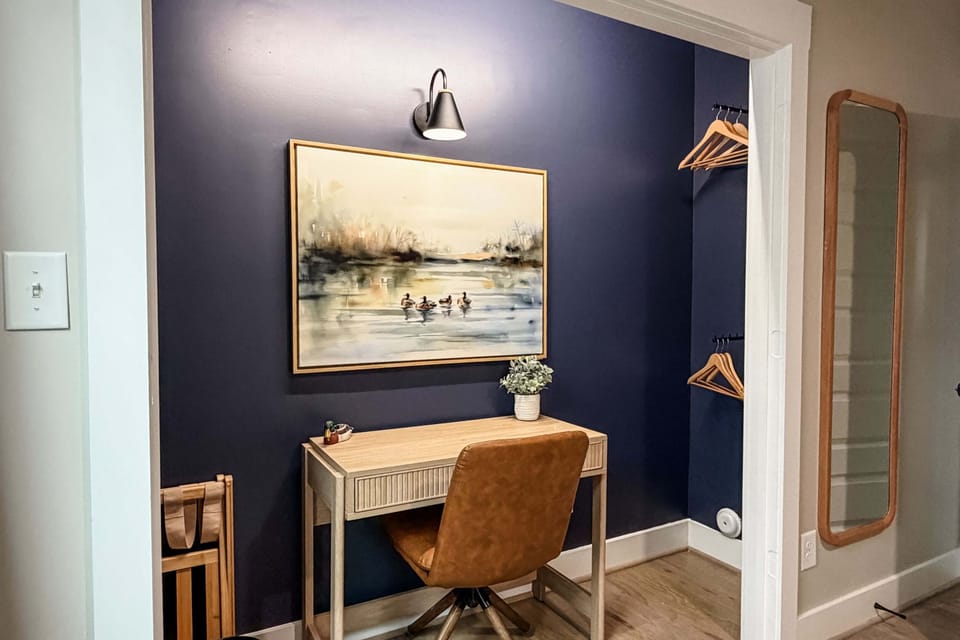 Mallards Nest on Lay Lake Master Bedroom Closet with Workstation