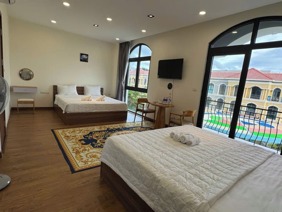 Comfort Quadruple Room, Balcony, Garden View | Desk, free WiFi, bed sheets