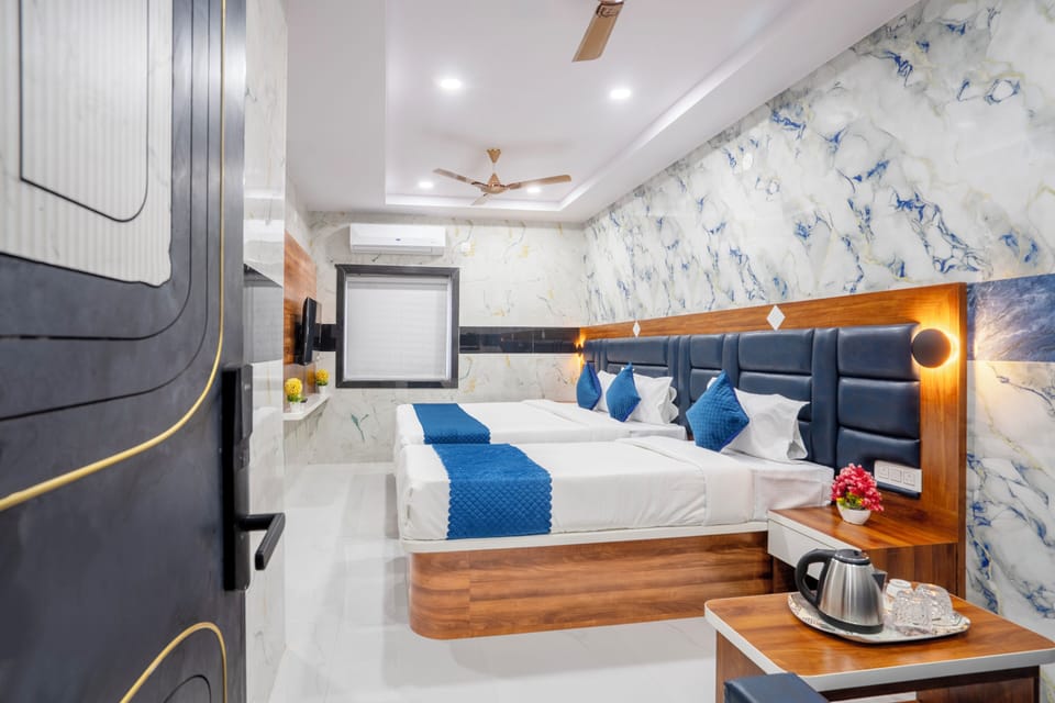 Luxury Double Room, City View | In-room safe, desk, laptop workspace, blackout drapes