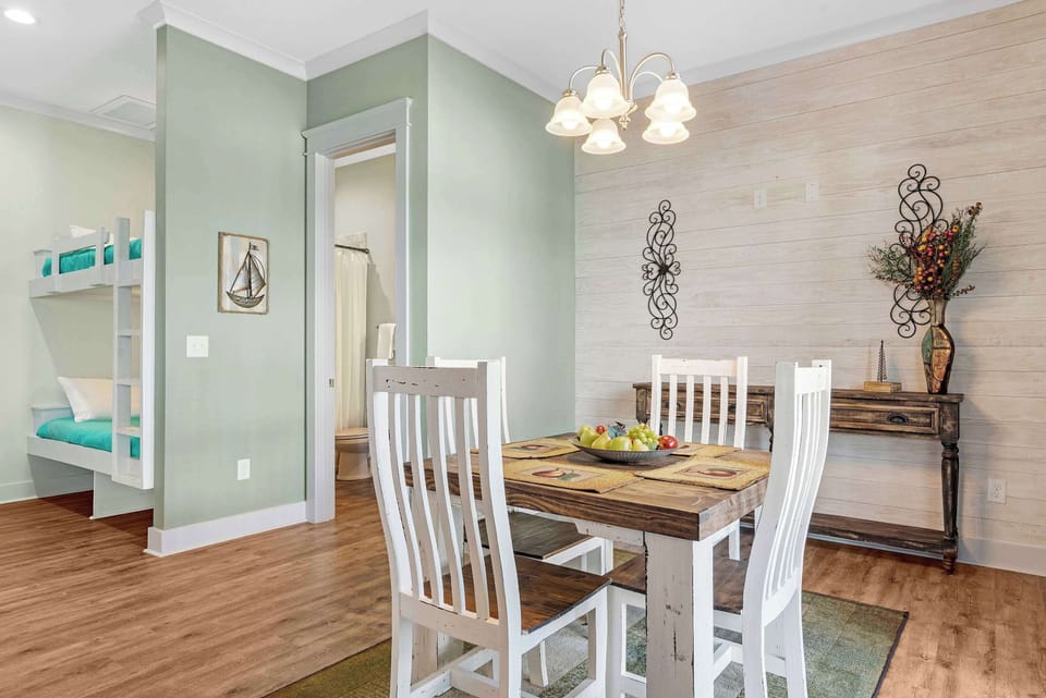 Make mealtime memories together at the dining table, seating 4​