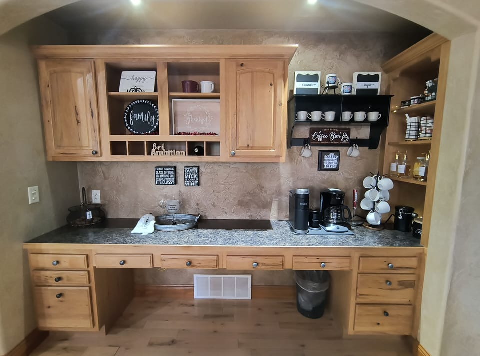Coffee bar.