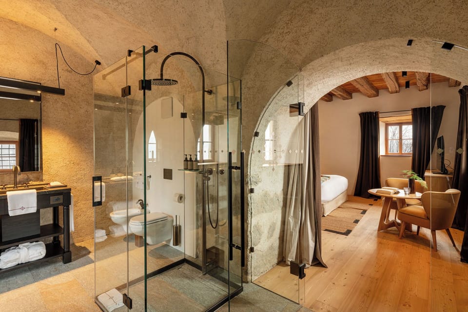 Chalet, Mountain View | Bathroom | Shower, hair dryer, bathrobes, slippers