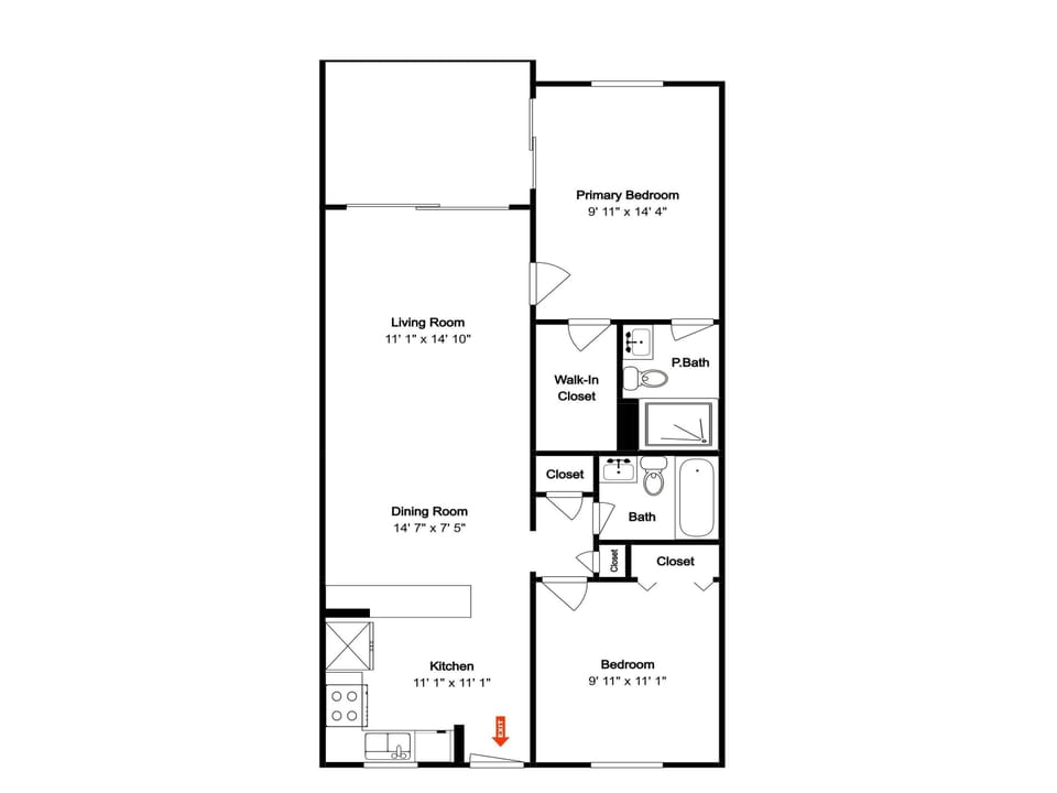 Seaside Resort 505 Floor Plan