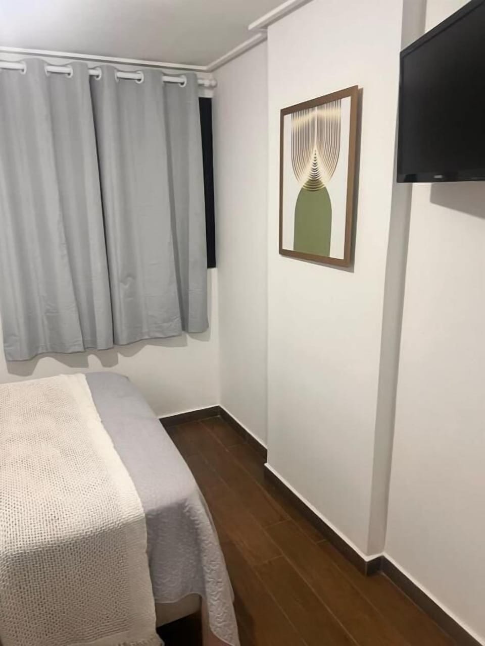 Basic Apartment | Laptop workspace, blackout drapes, free WiFi