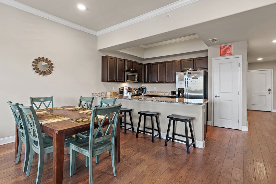 Dining room plus bar seating