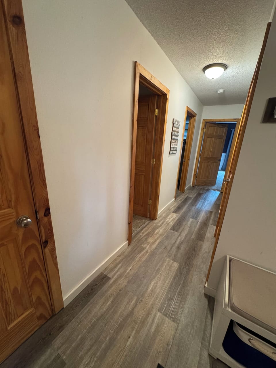 Second floor hallway leading to bedrooms