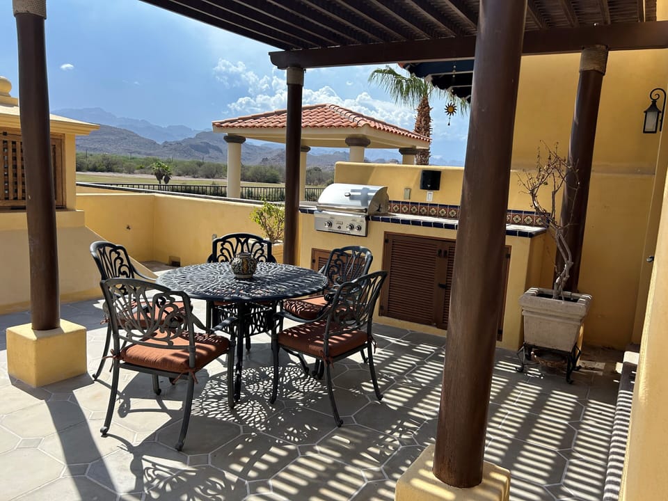 Second floor patio and BBQ