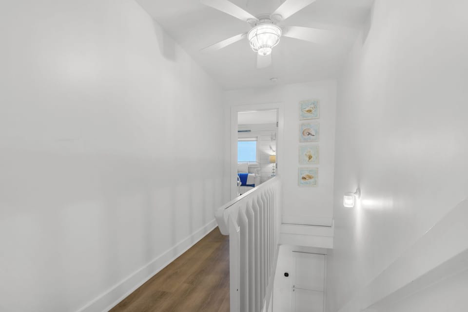 Head upstairs to the other two bedrooms