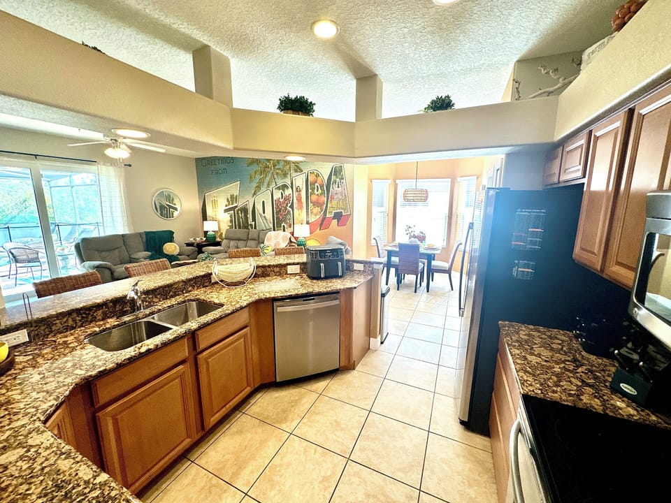 View of Kitchen.. Good Food, Good Company, Good Times!