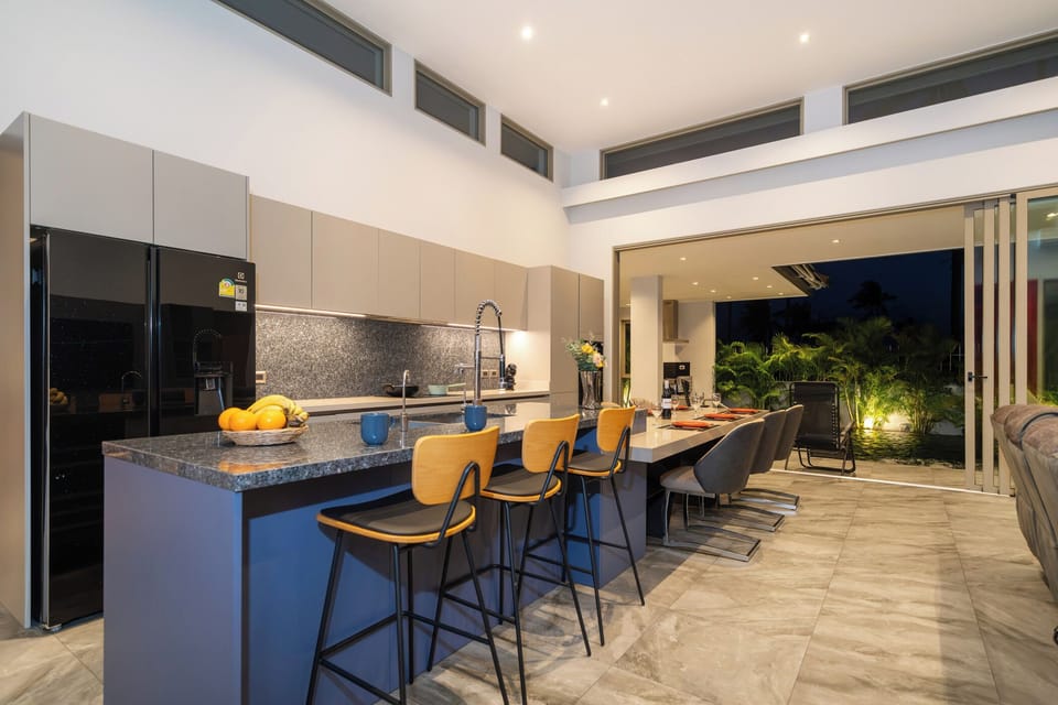 Luxury Villa, Pool View | Private kitchen | Highchair